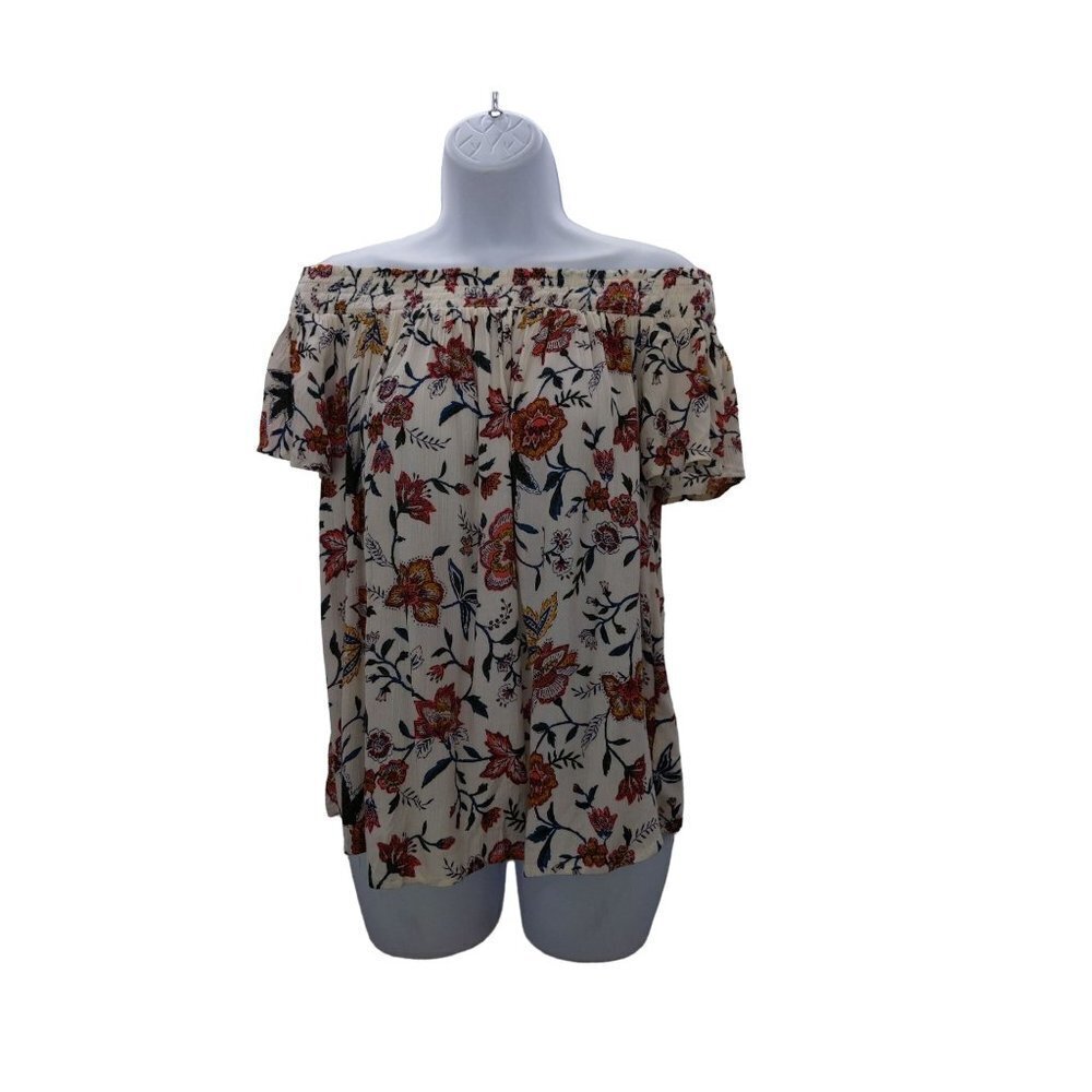 Old Navy Women's floral off the shoulders top size M